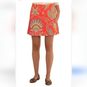 Custom Sevier skirt‎ Velvet Size 4 Paisley Floral Print